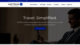 What Adtrav.com website looked like in 2020 (4 years ago)