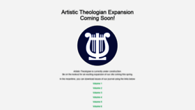 What Artistictheologian.com website looked like in 2020 (4 years ago)