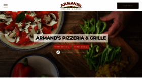 What Armandspizzeriagrillemenu.com website looked like in 2020 (4 years ago)