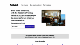 What Arrivedhomes.com website looked like in 2020 (4 years ago)