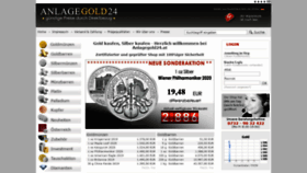 What Anlagegold24.at website looked like in 2020 (4 years ago)