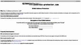 What Address-protector.com website looked like in 2020 (4 years ago)