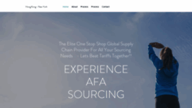What Afasourcing.com website looked like in 2020 (4 years ago)