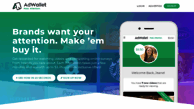 What Adwallet.com website looked like in 2020 (4 years ago)