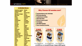 What Az-smokes.com website looked like in 2020 (4 years ago)