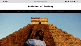 What Articlesofsociety.com website looked like in 2020 (4 years ago)