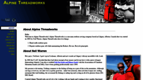What Alpinethreadworks.com website looked like in 2020 (4 years ago)