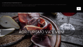 What Agriturismovaevieni.com website looked like in 2020 (4 years ago)