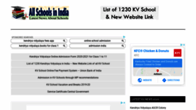 What Allschoolsinindia.in website looked like in 2020 (4 years ago)