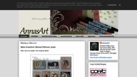 What Annasart.de website looked like in 2020 (4 years ago)
