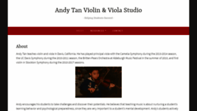 What Andytanviolin.com website looked like in 2020 (4 years ago)