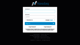 What Account.nasdaq.com website looked like in 2020 (4 years ago)