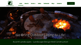 What Accentlandscapesinc.com website looked like in 2020 (4 years ago)