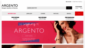 What Argento.com website looked like in 2020 (4 years ago)