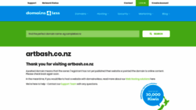 What Artbash.co.nz website looked like in 2020 (4 years ago)