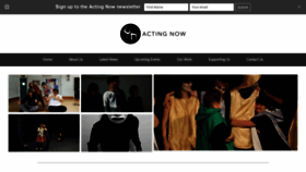 What Actingnow.co.uk website looked like in 2020 (4 years ago)