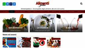 What Alimentipedia.it website looked like in 2020 (4 years ago)