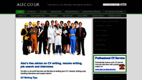 What Alec.co.uk website looked like in 2020 (4 years ago)