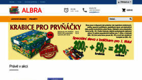 What Albra.cz website looked like in 2020 (4 years ago)