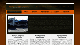 What Autoholowaniepoznan.pl website looked like in 2020 (4 years ago)