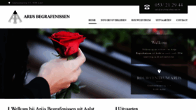 What Arijsbegrafenissen.be website looked like in 2020 (4 years ago)