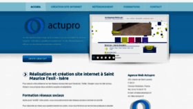 What Actupro.fr website looked like in 2020 (4 years ago)