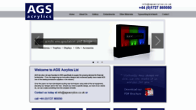 What Agsacrylics.co.uk website looked like in 2020 (4 years ago)