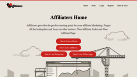 What Affiliaters.in website looked like in 2020 (4 years ago)