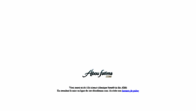 What Aboufatima.com website looked like in 2020 (4 years ago)