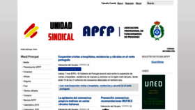 What Apfp.es website looked like in 2020 (4 years ago)