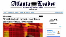 What Atlantaleader.com website looked like in 2020 (4 years ago)