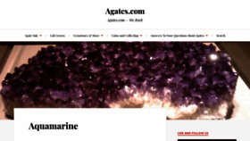 What Agates.com website looked like in 2020 (4 years ago)