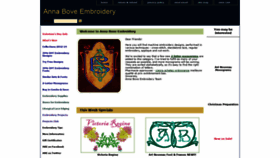 What Annaboveembroidery.com website looked like in 2020 (4 years ago)