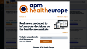 What Apmhealtheurope.com website looked like in 2020 (4 years ago)