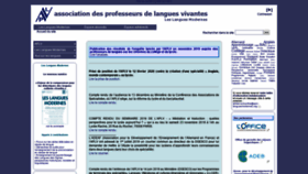 What Aplv-languesmodernes.org website looked like in 2020 (4 years ago)