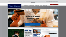 What Allianzbanque.fr website looked like in 2020 (4 years ago)