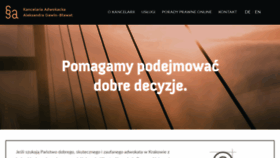 What Adwokatgb.pl website looked like in 2020 (4 years ago)