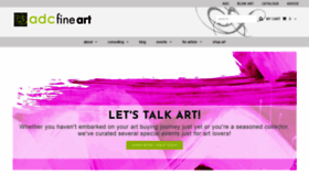 What Adcfineart.com website looked like in 2020 (4 years ago)