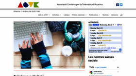 What Acte.cat website looked like in 2020 (4 years ago)