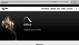 What Altice.pt website looked like in 2020 (4 years ago)