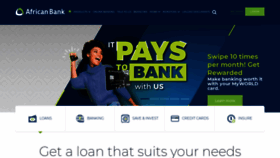 What Africanbank.co.za website looked like in 2020 (4 years ago)