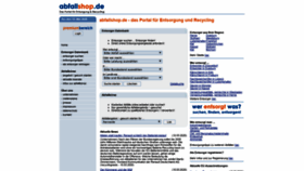 What Abfallshop.de website looked like in 2020 (4 years ago)