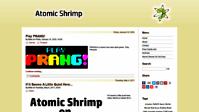 What Atomicshrimp.com website looked like in 2020 (4 years ago)