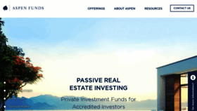 What Aspenfunds.us website looked like in 2020 (4 years ago)
