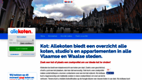 What Allekoten.be website looked like in 2020 (4 years ago)