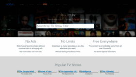 What Adder.tv website looked like in 2020 (4 years ago)