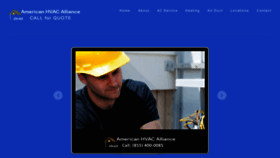 What Americanhvacalliance.com website looked like in 2020 (4 years ago)