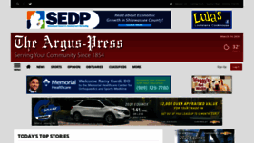 What Argus-press.com website looked like in 2020 (5 years ago)