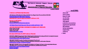What Asepage.org website looked like in 2020 (4 years ago)