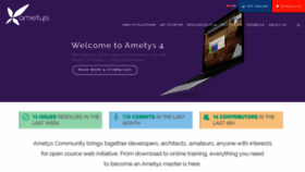 What Ametys.org website looked like in 2020 (4 years ago)